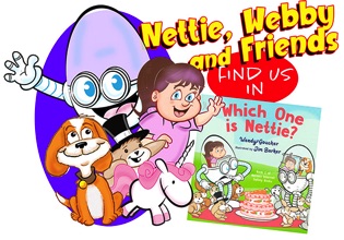 Promotional image for the book WHICH ONE IS NETTIE by Wendy Goucher and Jim Barker
